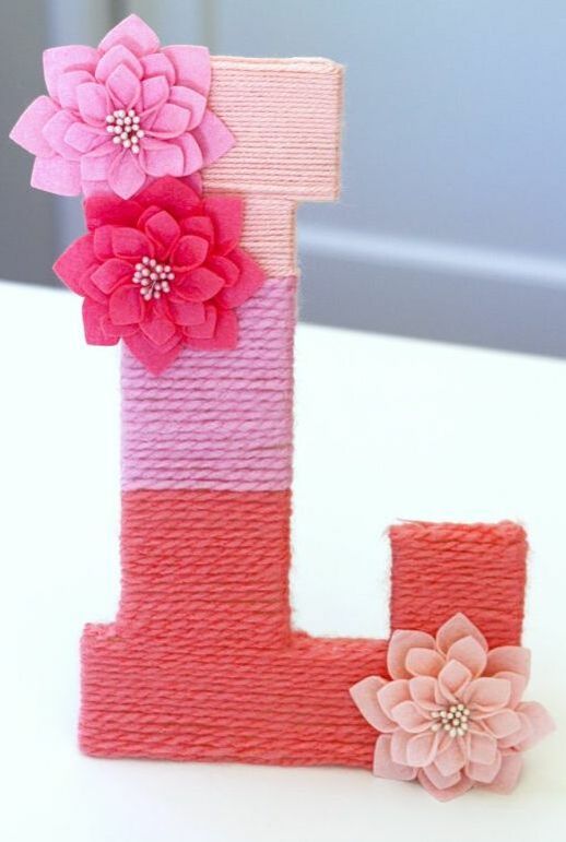 Yarn Wrapped Letters DIY